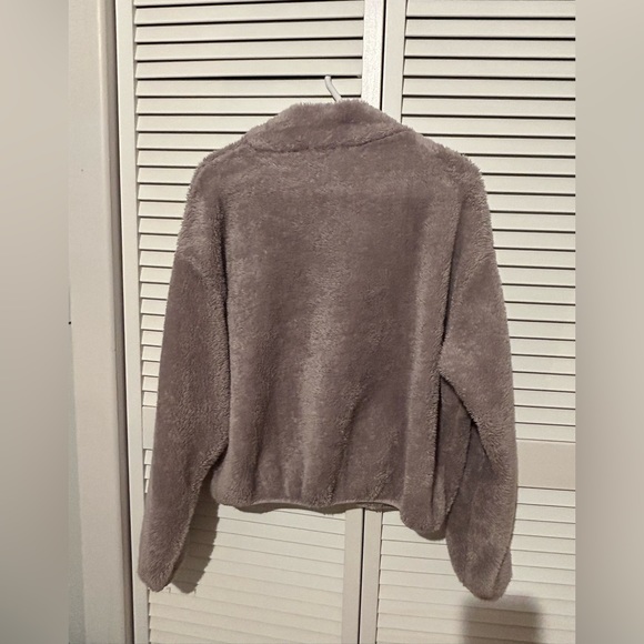 H&M fluffy half button up sweater - Picture 2 of 3